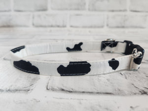 Cow Print 5/8" Small Buckle Collar 10"-15"