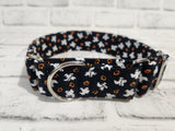 Pumpkins and Ghosts 1.5" Medium Martingale Collar 12"-19"