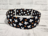 Pumpkins and Ghosts 1.5" Medium Martingale Collar 12"-19"