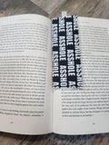 A**hole (Black and White) Bookmark