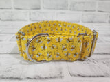 Glitter Bees 2" Medium Martingale Collar 12"-19"