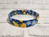 Yellow Tulips 1" Medium Martingale Collar 12"-19"