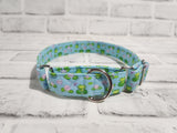 Spring Frogs 1" Medium Martingale Collar 12"-19"