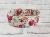 Rose Bouquet 1.5" Medium Martingale Collar 12"-19"