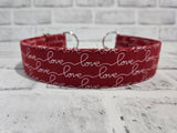 Love 1.5" Large Chain Martingale Collar 17"-24"