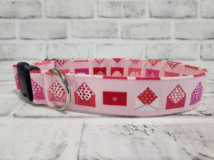 Love Letters 1.5" Large Buckle Collar 15"-24"