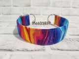 Fire and Ice 1.5" Medium Chain Martingale Dog Collar 12"-19"