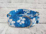 Blue Hawaiian 1.5" Small Martingale Collar 10"-15"
