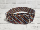 Prairie Vines 2" Large Martingale Dog Collar 17"-24"
