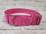 Pretty Pink 2" XL Martingale Dog Collar 17"-28"