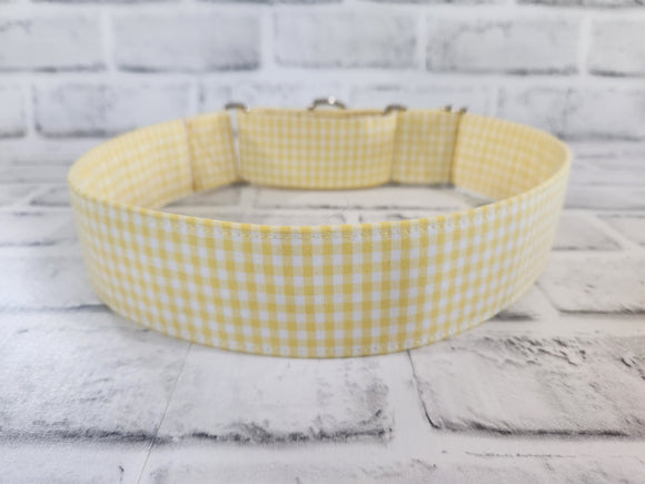 Yellow and White Gingham 2