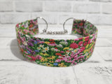 Wild Flower Fields 2" Large Chain Martingale Collar 17"-24"