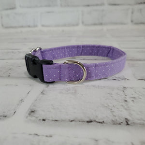 Tiny tiny dots 5/8" X-Small Buckle Collar  7"-11"