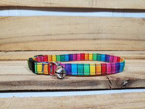 Rainbow Cat Collar 3/8"