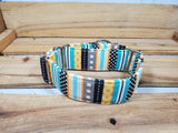 Manly Stripes 1.5" X-Small Martingale Collar  9"-11"