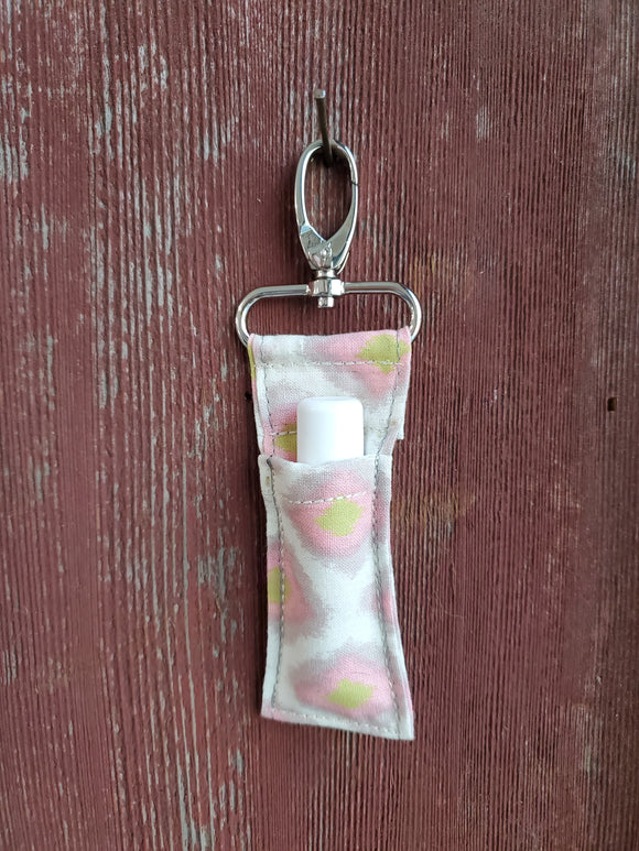 Gray and Pink Chapstick Holder