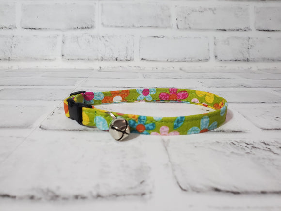 Funky Floral Cat Collar 3/8