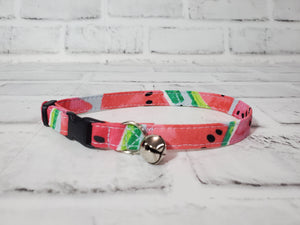 Watermelon Cat Collar 3/8"