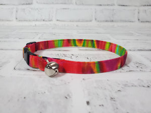 Funky Rainbow 3/8" Cat Collar