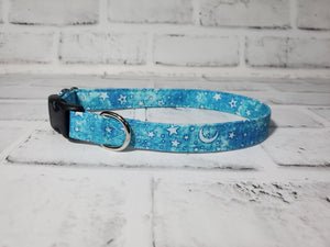 Moon and Stars 5/8" Small Buckle Collar 10"-15"