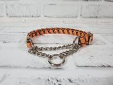 Witches Hat 1/2" X-Small Chain Martingale Collar  9"-11"