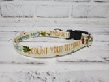 Give Thanks 1/2" X-Small Buckle Collar  7"-11"