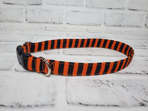 Halloween Stripes 3/4" Medium Buckle Collar 12"-19"