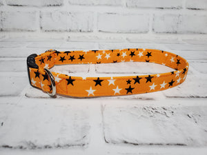 Halloween Stars 3/4" Medium Buckle Collar 12"-19"