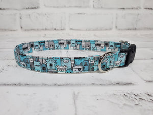 Monsters 5/8" Small Buckle Collar 10"-15"