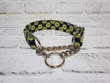 Crazy Tails 1" Small Chain Martingale Collar 10"-15"
