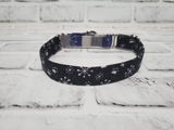 Snowy Paws Two-Tone 3/4" Small Martingale Collar 10"-15"