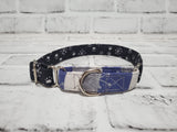 Snowy Paws Two-Tone 3/4" Small Martingale Collar 10"-15"