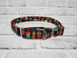 Holiday Presents 1" Large Martingale Collar 17"-24"