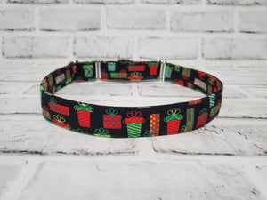 Holiday Presents 1" Large Martingale Collar 17"-24"