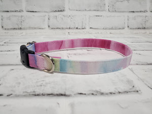 Pastel Watercolor 5/8" Small Buckle Collar 10"-15"