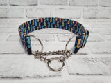 Seahorses 1.5" Large Chain Martingale Collar 17"-24"