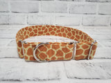 Giraffe 1.5" Large Martingale Dog Collar 17"-24"