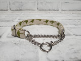 Army Men 5/8" X-Small Chain Martingale Collar  9"-11"