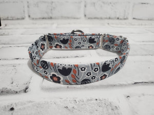 Autumn Floral 3/4" X-Small Martingale Collar  9"-11"