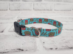 French Fries 5/8" X-Small Buckle Collar  7"-11"