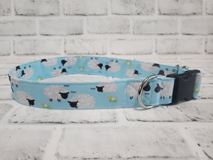 Serene Sheep 1.5" XL  Buckle Dog Collar 18"-30"