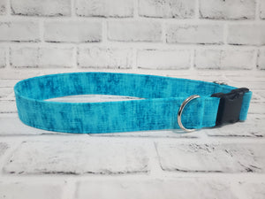 Aqua 1.5" XL  Buckle Dog Collar 18"-30"