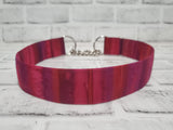 Red Tie Dye 1.5" XL Chain Martingale Collar 17"-28"