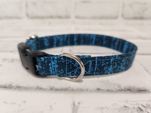 Blue Static 5/8" X-Small Buckle Collar  7"-11"