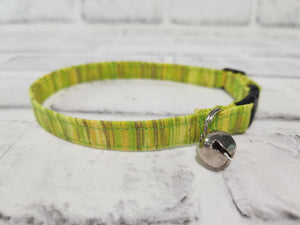 Green and Gold 3/8" Cat Collar