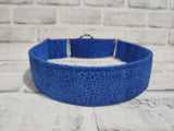 Blue Snake 1.5" Large Martingale Dog Collar 17"-24"