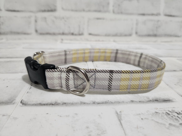 Grey and Yellow Plaid 3/4