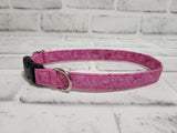 Fairy Pink 5/8" Small Buckle Collar 10"-15"