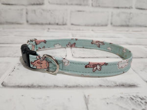 When Pigs Fly 5/8" Small Buckle Collar 10"-15"
