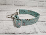 Puffy Trees 1" Small Chain Martingale Collar 10"-15"